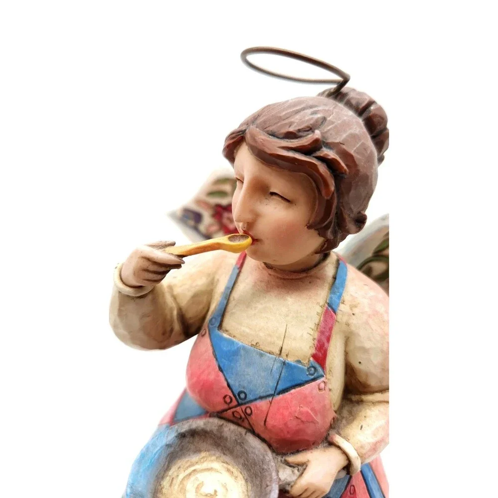 Vintage Jim Shore Bless This Kitchen 2006 Angel Figurine #882